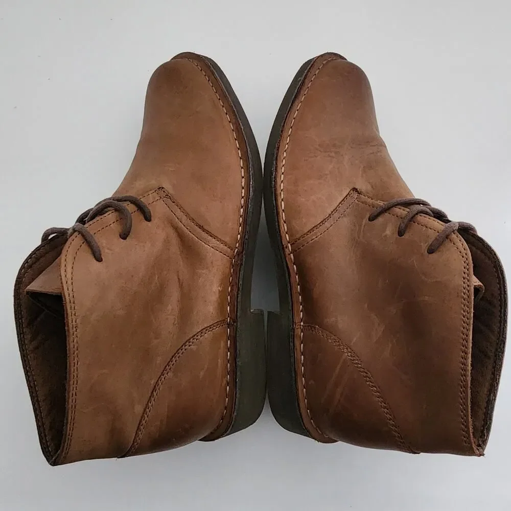 Dockers Brown Tussock Chukka Leather Boots mens size 11 M‎